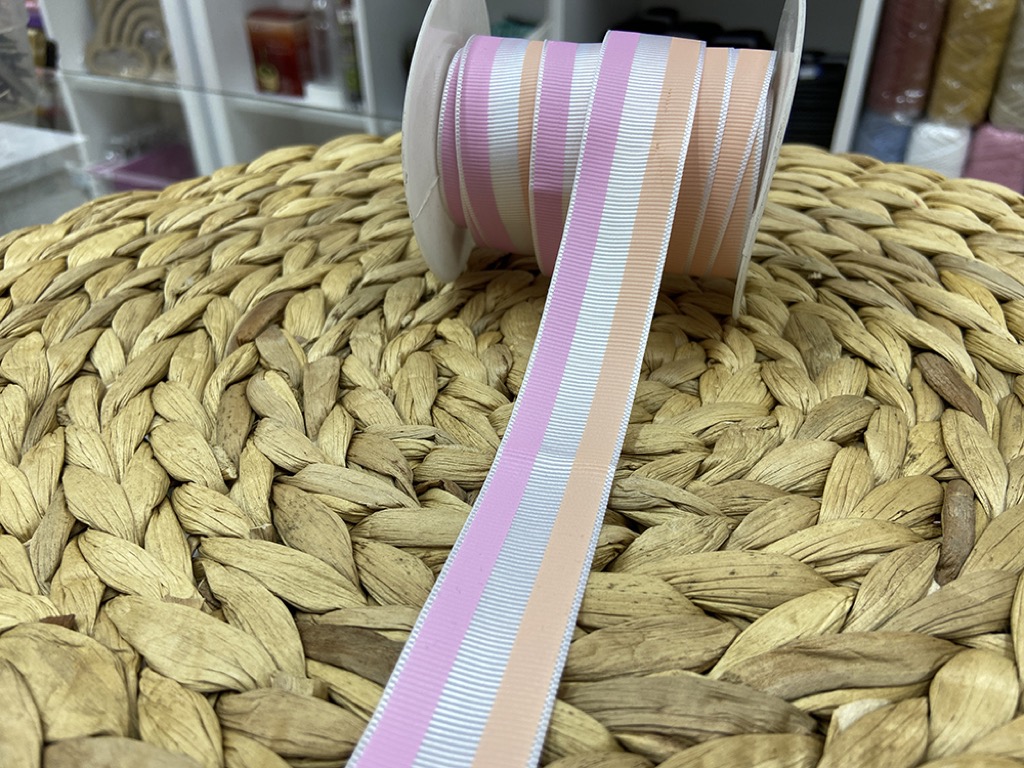 BASKILI KURDELE 2,5 CM / 1 METRE