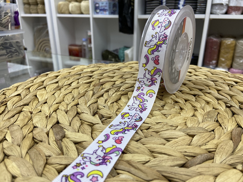 BASKILI KURDELE 2,5 CM / 1 METRE