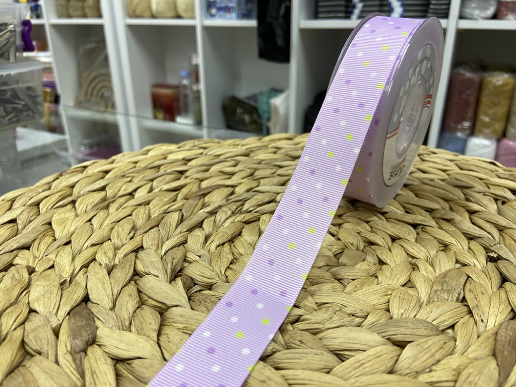 BASKILI KURDELE 2,5 CM / 1 METRE