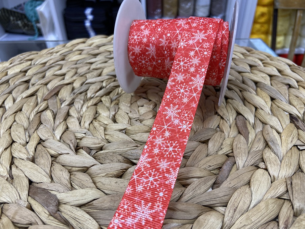 BASKILI KURDELE 2,5 CM / 1 METRE