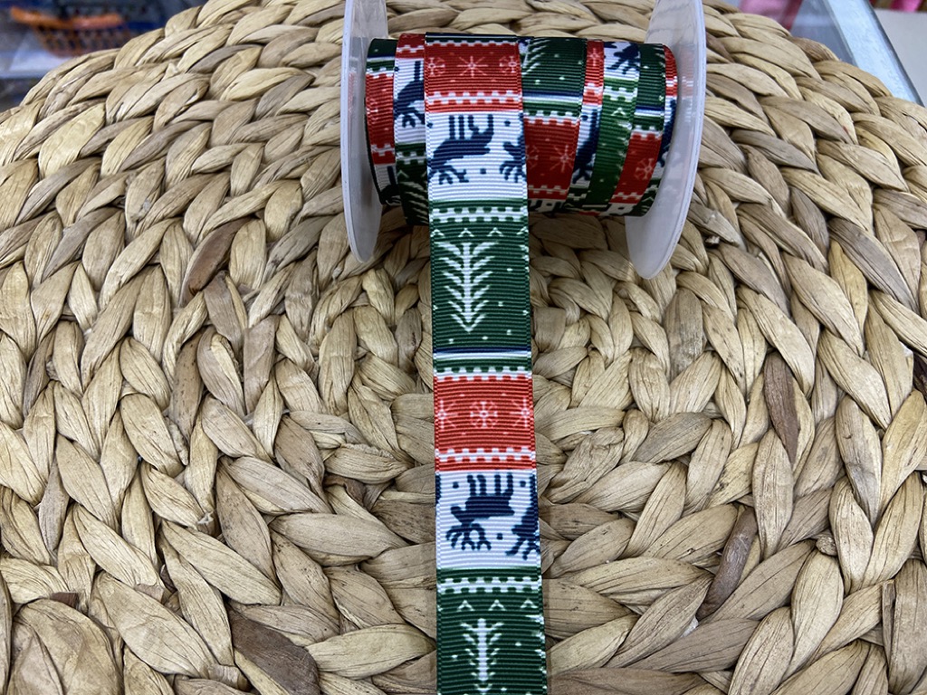 BASKILI KURDELE 2,5 CM / 1 METRE