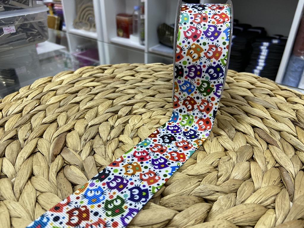 BASKILI KURDELE 4 CM / 1 METRE