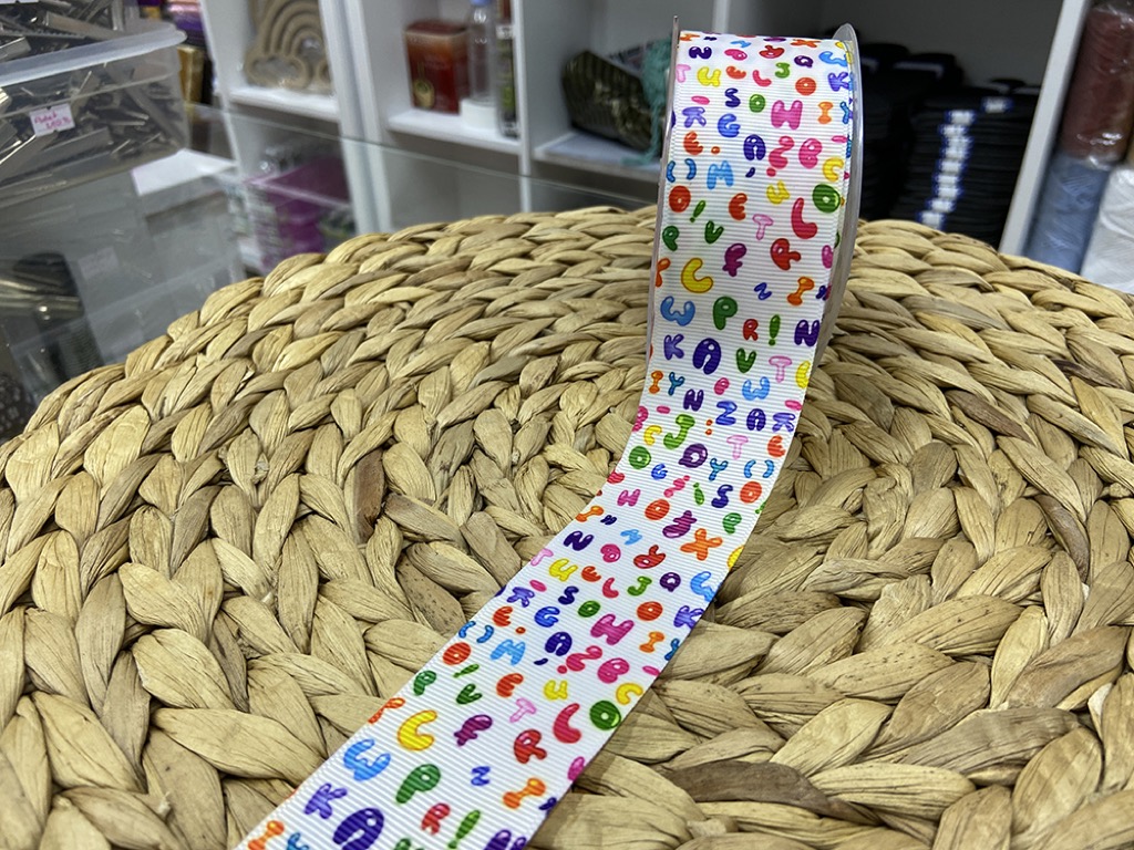 BASKILI KURDELE 4 CM / 1 METRE