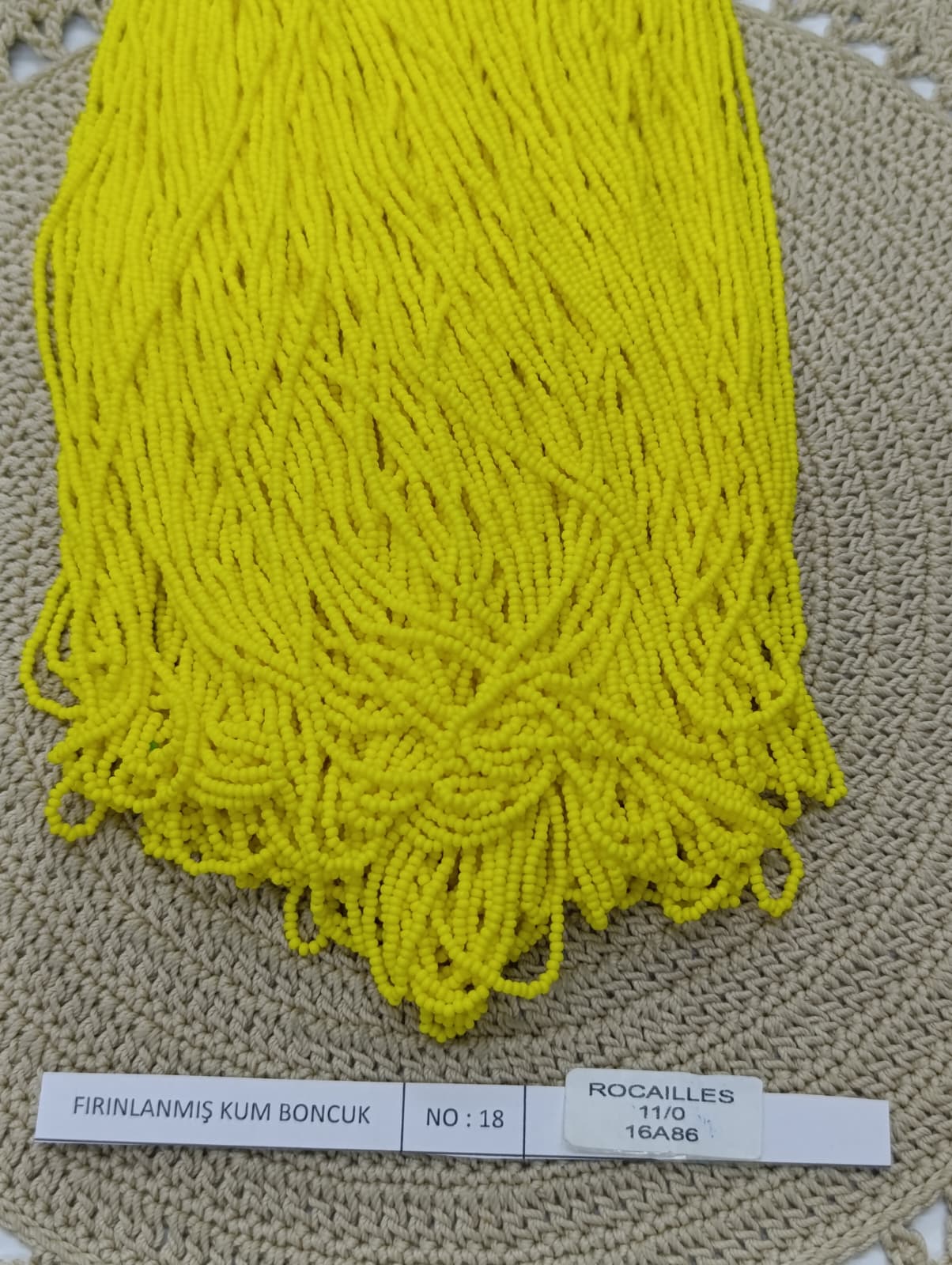 FIRINLANMIŞ KUM BONCUK NO:18 (ROCAILLES 11/00 16A86)