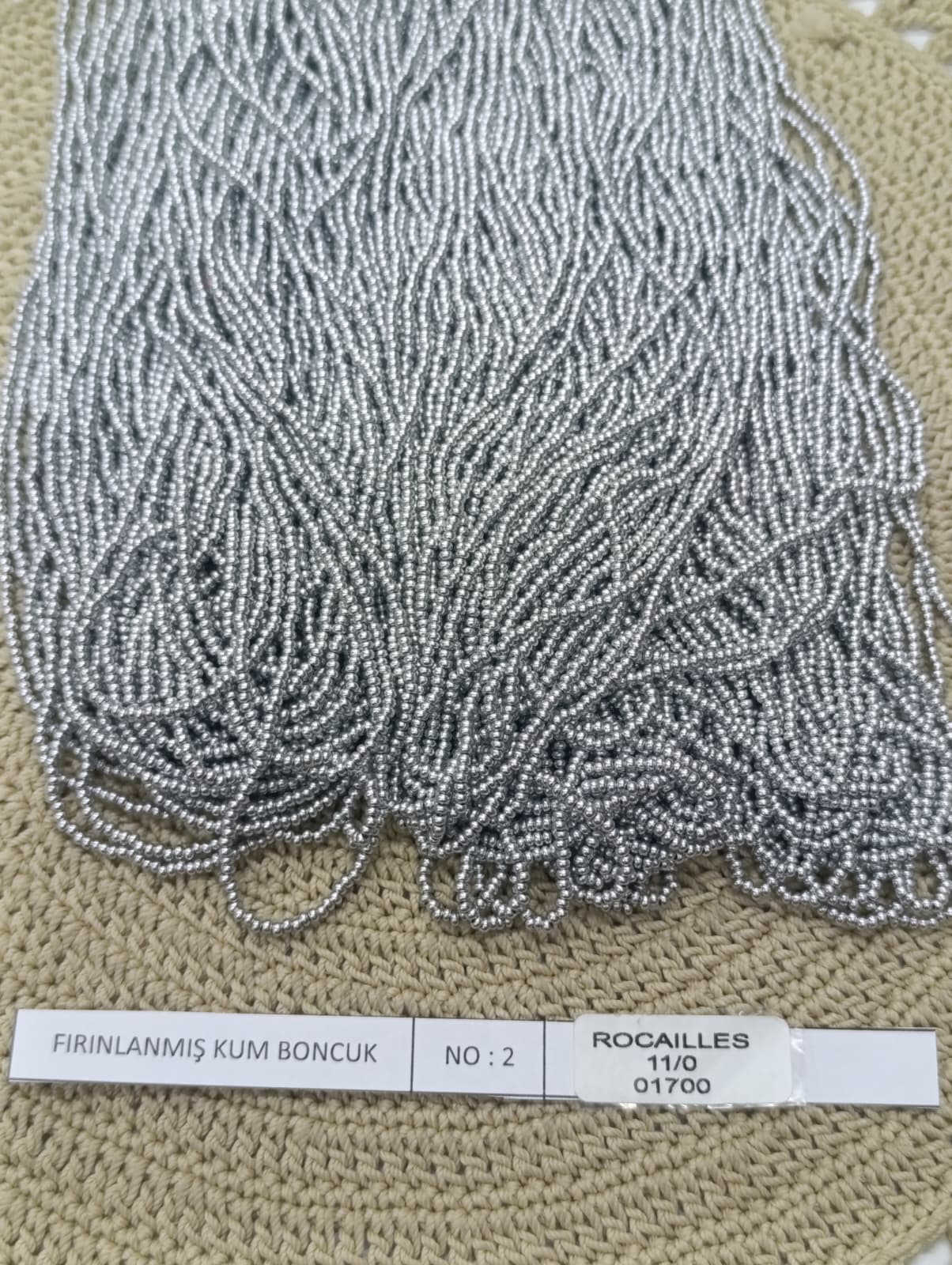 FIRINLANMIŞ KUM BONCUK NO:2 GÜMÜŞ (ROCAILLES 11/00 01700)
