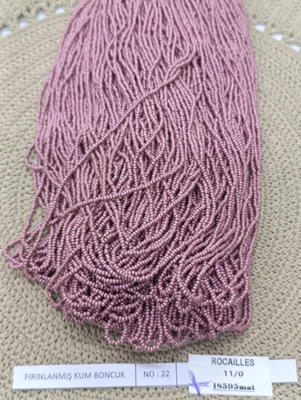 FIRINLANMIŞ KUM BONCUK NO:22 (ROCAILLES 11/00 18595 MAT)