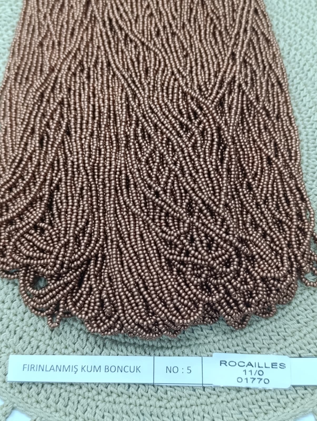 FIRINLANMIŞ KUM BONCUK NO:5 MAT ROZ (ROCAILLES 11/00 01770)