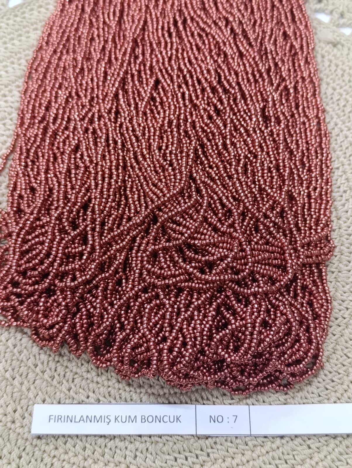 FIRINLANMIŞ KUM BONCUK NO:7 KOYU ROZ (ROCAILLES 11/00)