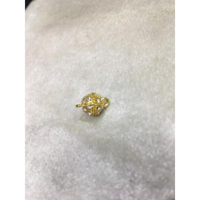 10mm Gold Renk Taşlı Top Mıknatıslı Klipsler
