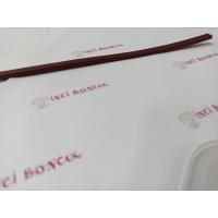 BORDO 6mm Yassı Hakiki Deri (20cm uzunluğunda) No: 16