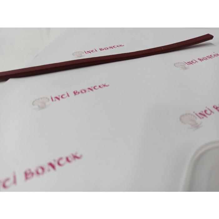 BORDO 6mm Yassı Hakiki Deri (20cm uzunluğunda) No: 16
