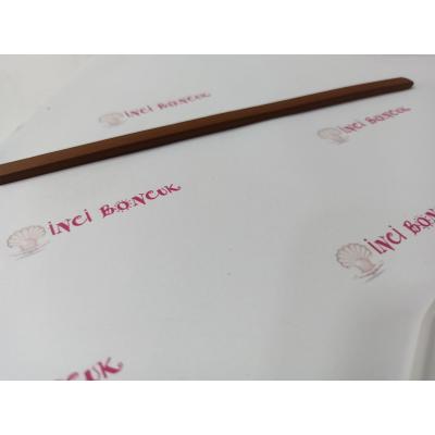 TABA RENK 10mm Yassı Hakiki Deri (20cm uzunluğunda) No: 25