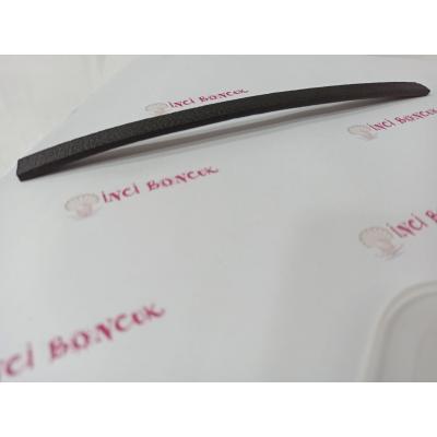 SİYAH 10mm Yassı Hakiki Deri (20cm uzunluğunda) No: 7