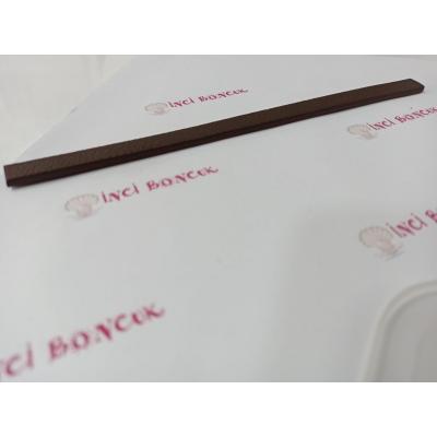 KOYUKAHVE 10mm Yassı Hakiki Deri (20cm uzunluğunda) No: 8