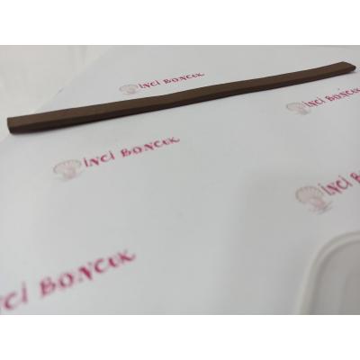 EKRU 10mm Yassı Hakiki Deri (20cm uzunluğunda) No: 9