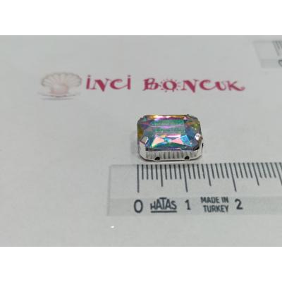 10x14mm Kasalı Baget Rivoli Kristal Taş No: 1