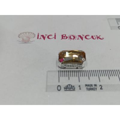 10x14mm Kasalı Baget Rivoli Kristal Taş No: 14