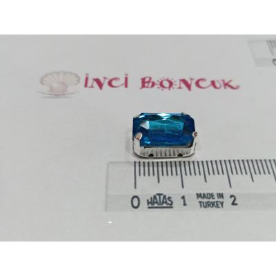 10x14mm Kasalı Baget Rivoli Kristal Taş No: 2