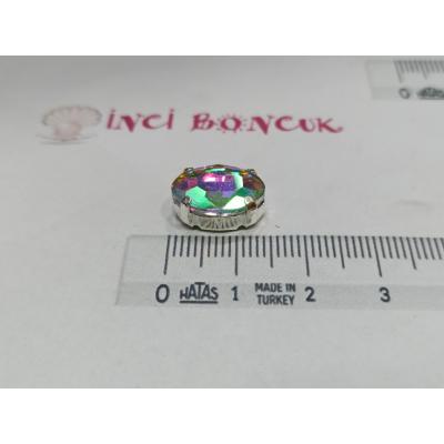 10x14mm Kasalı Rivoli Kristal Taş No: 18