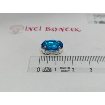 10x14mm Kasalı Rivoli Kristal Taş No: 19