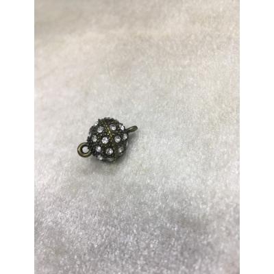 12mm Antikyeşil Renk Taşlı Top Mıknatıslı Klipsler