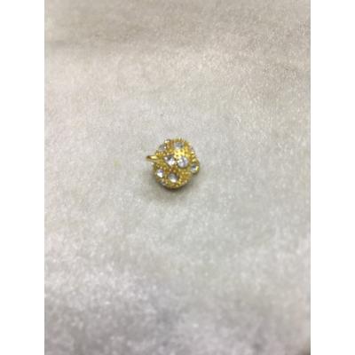 12mm Gold Renk Taşlı Top Mıknatıslı Klipsler