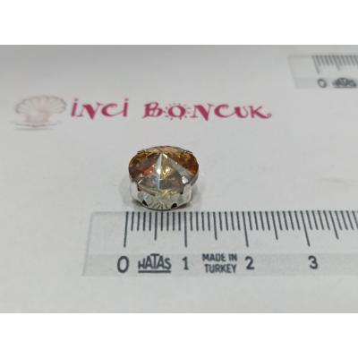 12mm Kasalı Rivoli Kristal Taş No: 2