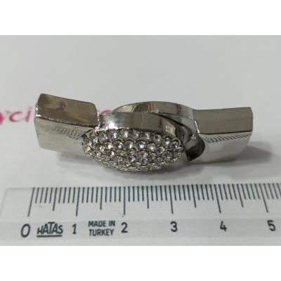 12x6mm Yassı Deri Mıknatıslı Kapama No: 5