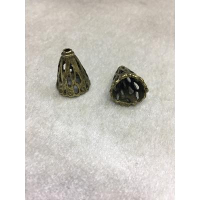 (Adet Fiyatıdır) 13 mm Antik Yeşil Huni Ka...