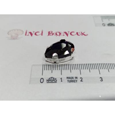 13x18mm Kasalı Damla Rivoli Kristal Taş No: 1
