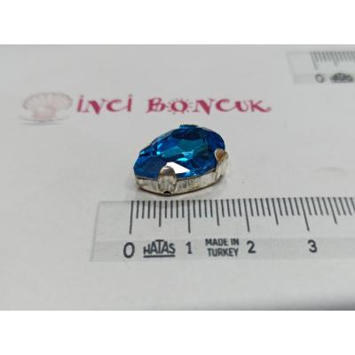 13x18mm Kasalı Damla Rivoli Kristal Taş No: 10