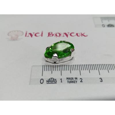 13x18mm Kasalı Damla Rivoli Kristal Taş No: 13