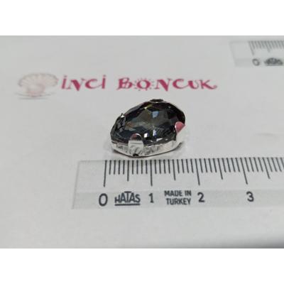 13x18mm Kasalı Damla Rivoli Kristal Taş No: 6