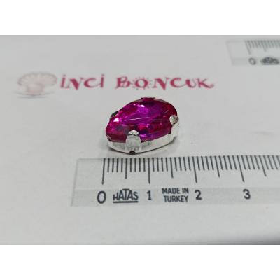 13x18mm Kasalı Damla Rivoli Kristal Taş No: 8