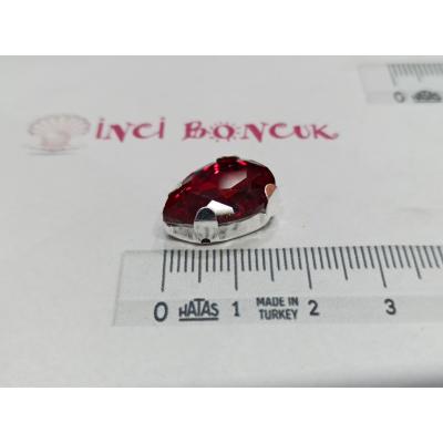13x18mm Kasalı Damla Rivoli Kristal Taş No: 9