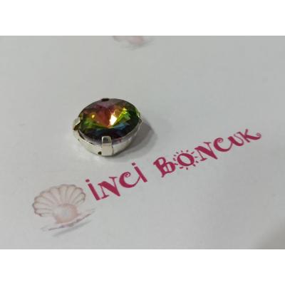 14mm Kasalı Rivoli Kristal Taş No: 7