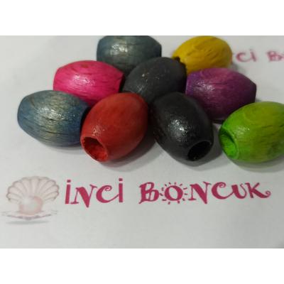 16mm Ahşap Boncuk (Gram Fiyatıdır) No: 1