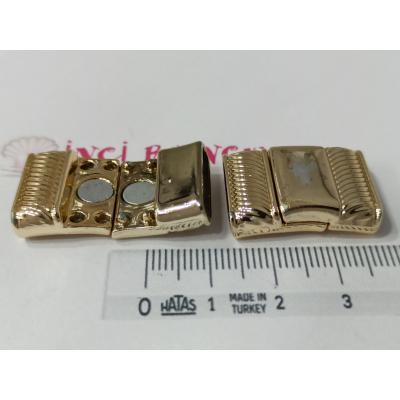 16x3mm Yassı Deri Mıknatıslı Kapama No: 10