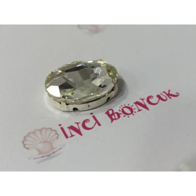 18x25mm Kasalı Rivoli Kristal Taş No: 10