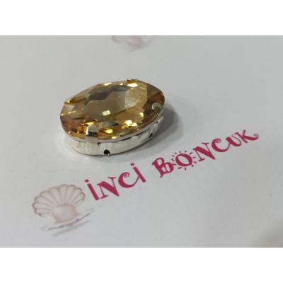 18x25mm Kasalı Rivoli Kristal Taş No: 12