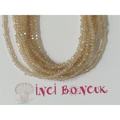 1mm Yuvarlak Kesim Kristal Boncuk No: 1