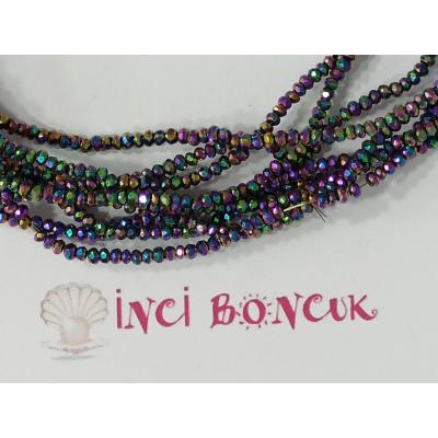 1mm Yuvarlak Kesim Kristal Boncuk No: 11