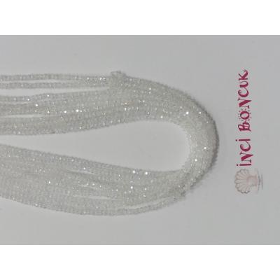 1mm Yuvarlak Kesim Kristal Boncuk No: 13