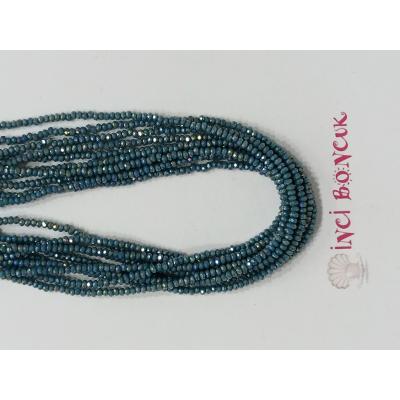 1mm Yuvarlak Kesim Kristal Boncuk No: 15