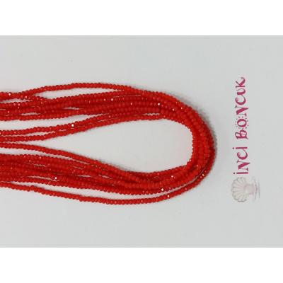 1mm Yuvarlak Kesim Kristal Boncuk No: 18