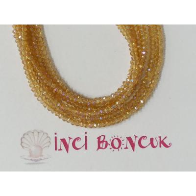 1mm Yuvarlak Kesim Kristal Boncuk No: 2