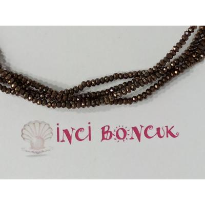 1mm Yuvarlak Kesim Kristal Boncuk No: 6
