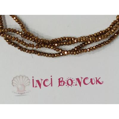 1mm Yuvarlak Kesim Kristal Boncuk No: 7