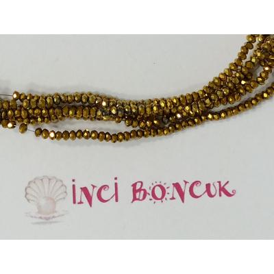 1mm Yuvarlak Kesim Kristal Boncuk No: 8