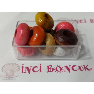 20mm Ahşap Boncuk (Gram Fiyatıdır) No: 5